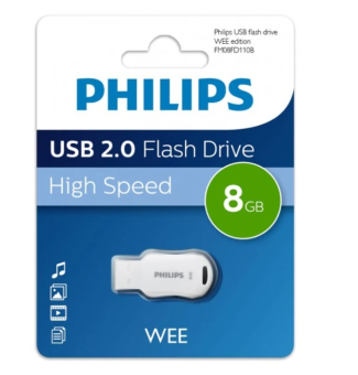 Флешка 8Gb PHILIPS WEE 2.0 USB 2.0