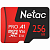 Карта памяти microSD 256Gb Netac P500 Extreme Pro Class 10, 100MB/s, без SD адаптера