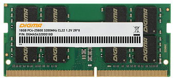 Модуль памяти SODIMM DDR4 16Gb PC4-25600 3200MHz Digma CL22