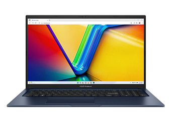 Ноутбук ASUS VivoBook X1704ZA-AU341 Pen 8505/8G DDR4/512 SSD/Intel UHD/17.3"FHD/DOS/Blue
