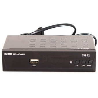 Тюнер TV Сигнал Эфир HD-600RU DVB-T2, черный