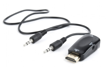 Кабель-переходник HDMI (m) < - > VGA (f), Cablexpert, jack3.5 аудиовыход