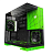Корпус Geometric Future Model 5 NV Style Limited Edition ARGB ATX чёрный/Green