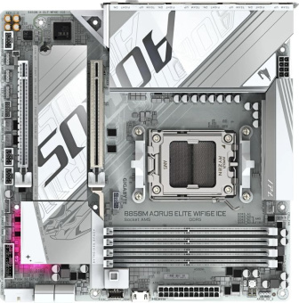 Материнская плата Socket AM5 Gigabyte B850M A ELT WF6E ICE (B850) 4*DDR5 DP mATX