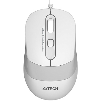 Мышь проводная A4Tech Fstyler FM10 1600dpi белый/серый