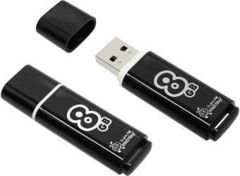 Флешка 8Gb SmartBuy Glossy USB Black
