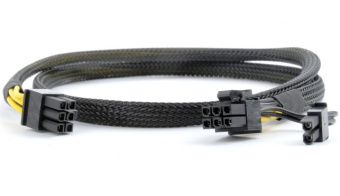 Кабель-удлинитель 6pin PCI-E --> 6+2pin PCI-E - (папа-папа, от БП до видеокарты)