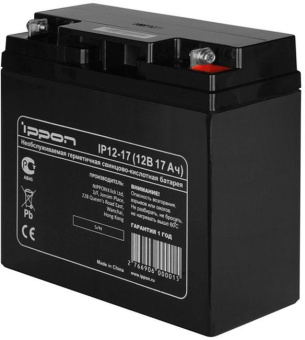 Аккумулятор для ИБП 12V, 17.0Ah, Ippon IP 12-17