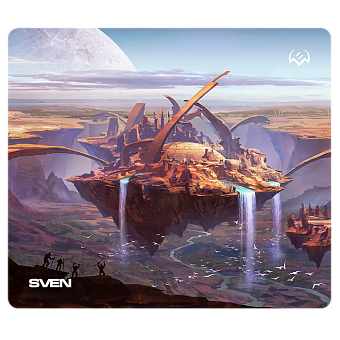 Коврик для мыши Sven MP-G03S Island (230x200x2мм, ткань, резина)