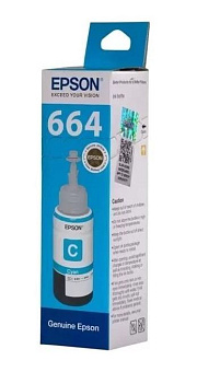 Картридж струйный EPSON T6642 для Epson L100/110/200/210, голубой_