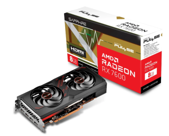 Видеокарта 8Gb SAPPHIRE PULSE RX 7600 (RX7600) GDDR6 128bit HDMI DP