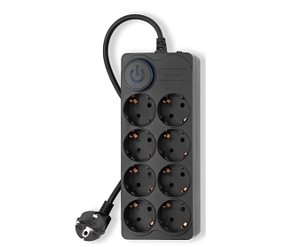 Сетевой фильтр Ippon BK-8-EU-5-16-B 5.0м (8 розеток) черный