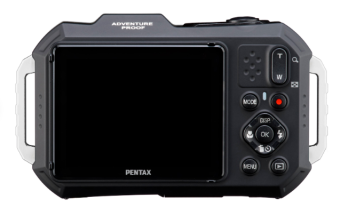 Цифровая фотокамера Pentax WG-1000 (CMOS, 16Mpx, SD) темно-серый