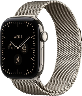 Смарт-часы Apple Watch Series 12 42mm Titanium Milanese Loop Natural (натуральный)