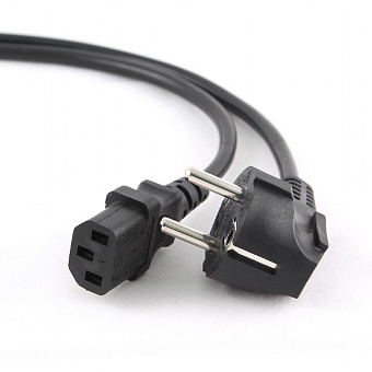 Кабель питания 220V  1.8м, Schuko- C13,  6А, Cablexpert черный