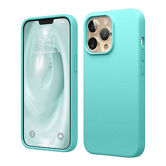 Чехол для смартфона Apple iPhone 14 Pro 6.1" - Gurdini Soft lux силикон, бирюзовый