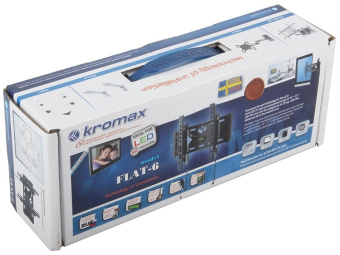 Крепление для телевизора Kromax FLAT-6 (15"-47" макс.35кг настенный наклон) Black