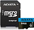 Карта памяти microSD .64Gb ADATA microSDXC CLASS 10 UHS-I + адаптер SD