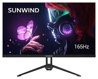 Монитор 23.8" SunWind SUN-M24BA107 (IPS 1920x1080 3ms 165Hz HDMI DP) Black