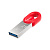 Флешка 128Gb Netac UM2 USB3.2 миниатюрная пластиковая, красный