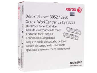 Картридж лазерный XEROX 106R02782 для Phaser 3052/3260, WC 3215/3225, 6000 стр, черный