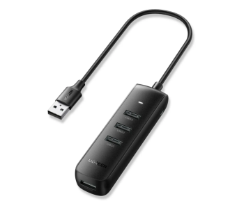 Концентратор USB-A - 4-in-1-multi-port, UGREEN CM416 (10915) 25 см черный