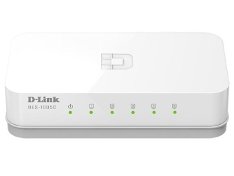Коммутатор .5 port D-Link DES-1005C 100 Мбит/сек
