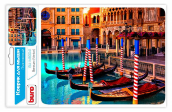 Коврик для мыши BURO [BU-M80041] Венеция, 230x180x2мм, губчатая резина, нескользящая основа