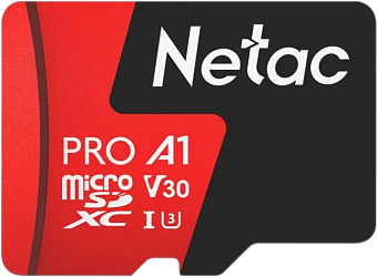 Карта памяти microSD 32Gb Netac P500 Extreme Pro Class 10, 100MB/s, без SD адаптером