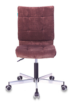 Кресло Бюрократ CH-330M (ткань, без мех. качания, крест. металл, до 120 кг) Темно-коричневый