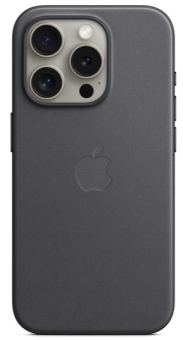 Чехол для смартфона Apple iPhone 15 Pro 6.1" - FineWoven Case with Magsafe Black (черный)