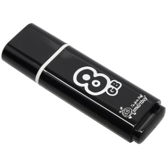 Флешка 8Gb SmartBuy Glossy USB Black