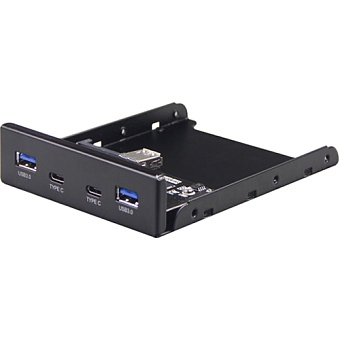 Концентратор 2-port USB3.0 в 3.5" отсек, Gembird FP3.5-USB3-2A
