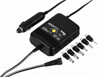 Автомобильное зарядное устройство HAMA H-46514 (2A, 1.5/4.5/7.5/9/12V,  8 штекеров, чёрный)