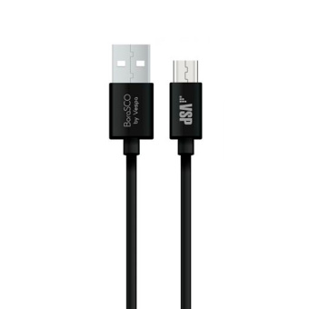 Кабель витой USB-A - microUSB, 2.0м, BoraSCO, черный