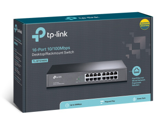 Коммутатор 16 port TP-LINK TL-SF1016DS 100 Мбит/сек