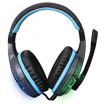 Наушники проводные Oklick HS-L400G Zeus (LED, мониторные закрытые, 20-20 000 Гц, 105дБ, 1.9м, 3.5mm/
