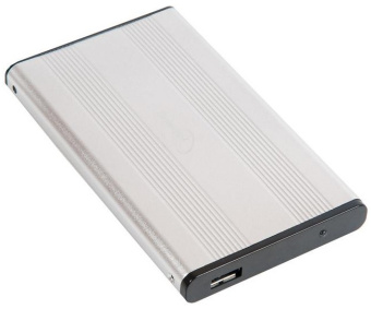 Внешний контейнер USB3.0 -> SATA 2.5", Gembird EE2-U3S-5, алюминий, серебристый