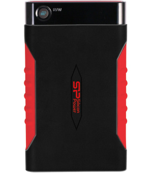 Внешний жесткий диск .1Tb Silicon Power Armor A15 2.5" USB3.0 черный/красный