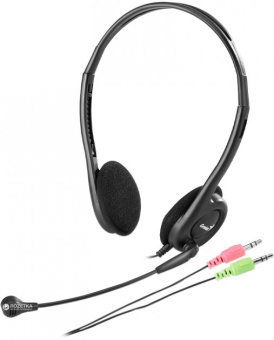 Наушники проводные Genius HS-200C Jack 3.5 мм черный