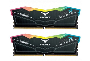 Модуль памяти DDR5 32Gb 6600MHz TEAMGROUP T-Force Delta RGB Black (Kit of 2)
