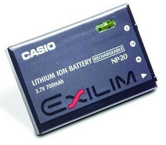 Аккумулятор для камеры Casio NP-20/NP-20DBA для Casio Exilim Card EX (совместимый)
