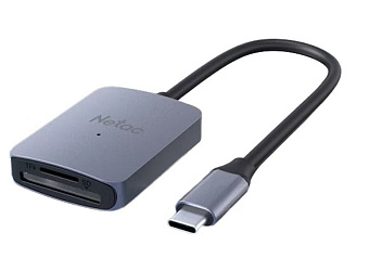 Внешний картридер USB3.0 Netac NT09WK13-30GR Grey