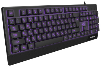 Клавиатура проводная SVEN KB-G8300 RGB Led Black