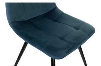 Кресло Бюрократ CH-K1 синий Holland 58 металл черный на ножках