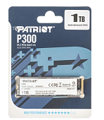 Накопитель SSD M.2 1Tb Patriot P300P1TBM28 (PCI-E 3.0 x4, 2100/1650 Мбайт/сек)