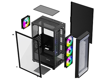 Корпус XASTRA A403 ARGB ATX чёрный