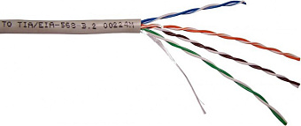 Кабель витая пара внутренний 4 пары UTP кат.5e (305м) омедненный Lanmaster