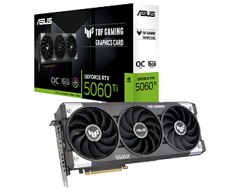 Видеокарта 16Gb Asus TUF-RTX5060TI-O16G-GAMING (RTX5060Ti) GDDR7 HDMI DP