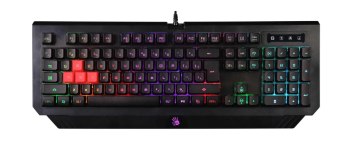 Клавиатура проводная A4Tech Bloody B120N Rainbow подсветка черный